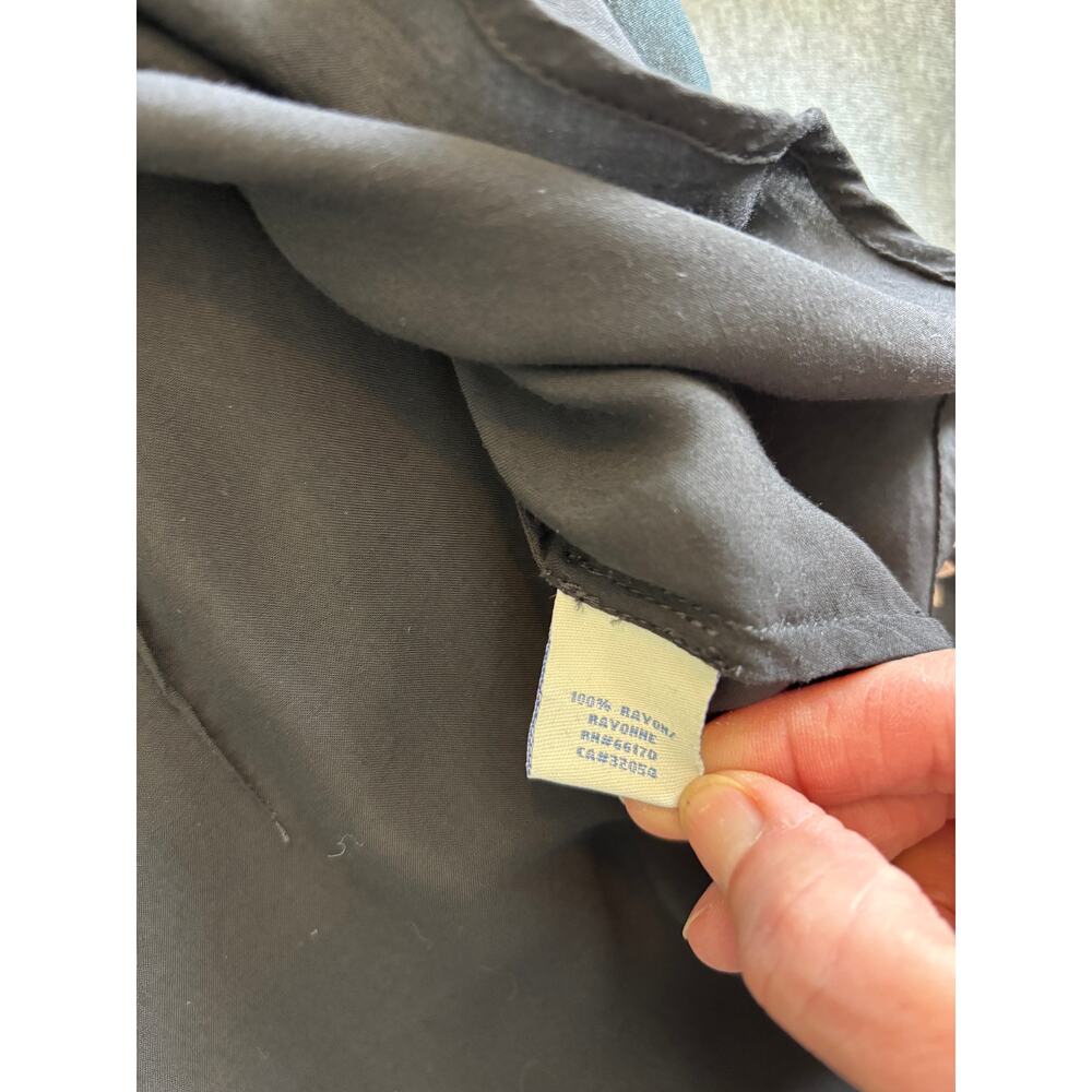 O'Dille Anthropologie Black Blouse Top - Picture 8 of 9